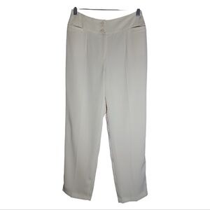 Harve Benard by Benard Heitzman women's cream dress pants size 8 petite